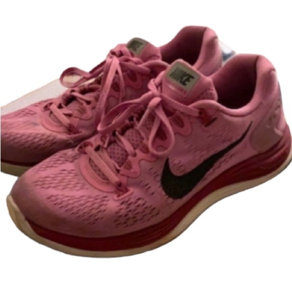 NIKE pink Luna run glide 5 sneakers Sz 9.5 Women’s Runners - Picture 3 of 7